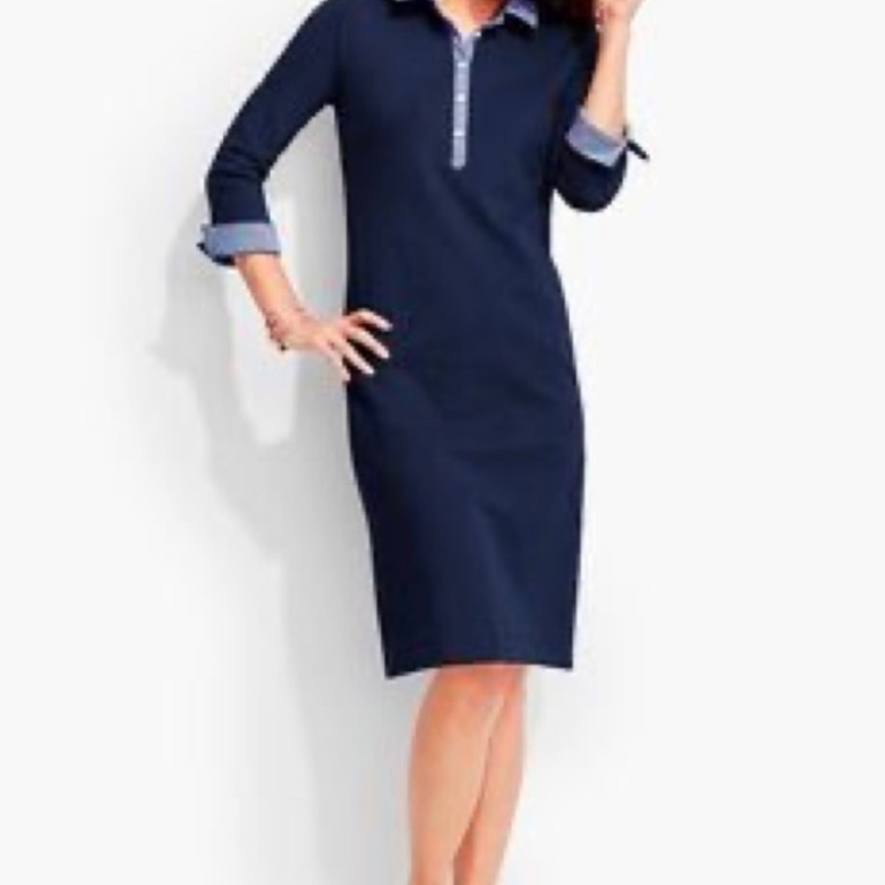 Talbots Collared Shift Dress, size L